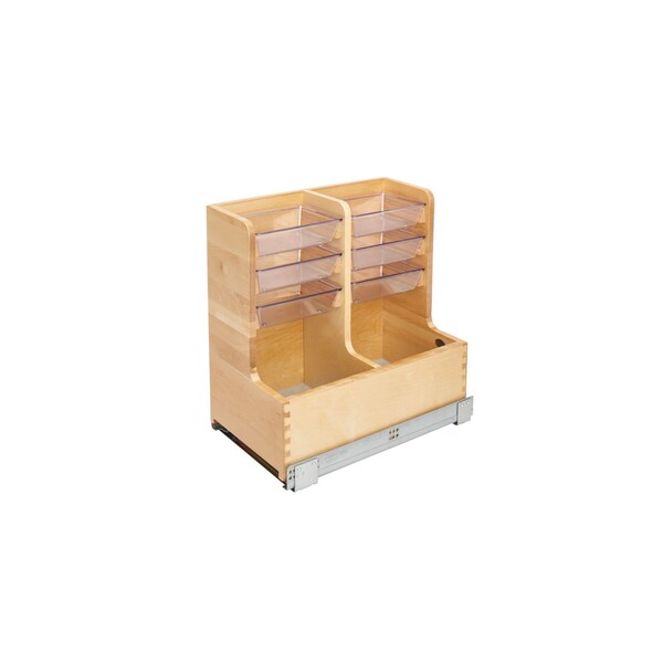 Rev-A-Shelf Maple Veneer, Light Brown, 11.66 in W, 18.87 in H, 18.75 in D, 18.75 in L, Light Brown 441-15VSBSC-1 - main